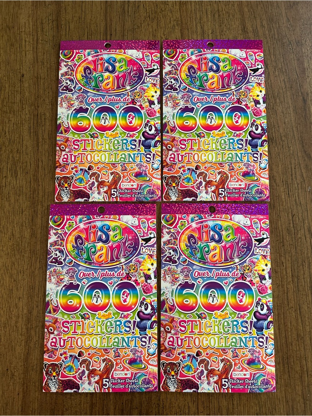Lisa Frank Stickers - Bundle includes 4!